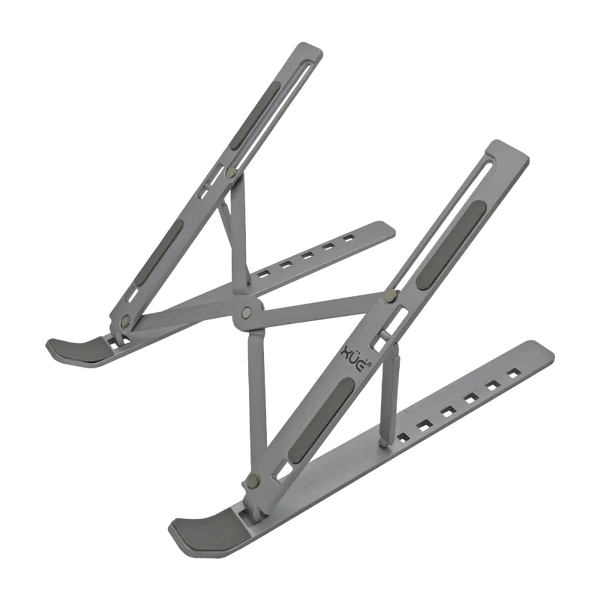 Base portable de aluminio tipo stand de 6-posiciones, para laptops hasta 15.6", plateada XUE® N3