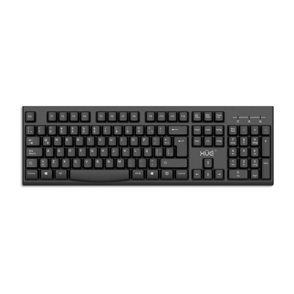 Teclado USB 2.0 Desktop, Idioma Latino Americano, Color Negro XUE® PRO T400 (SIN MOUSE)