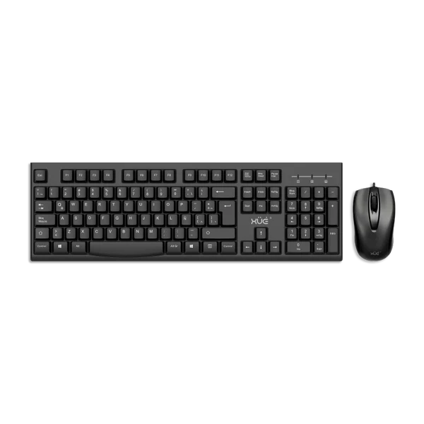 Combo Teclado USB Desktop LA + Mouse para Oficina PRO TM400 XUE®