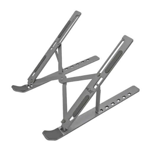 [ACC-BPX-0746] Base portable de aluminio tipo stand de 6-posiciones, para laptops hasta 15.6", plateada XUE® N3