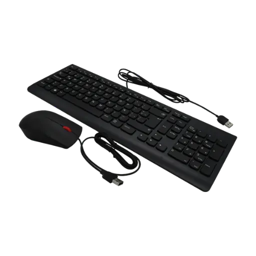 [TEC-DUL-1085] Combo Teclado USB 2.0 Desktop LA + Mouse Lenovo Essential 00XH611 en Español Latinoamericano